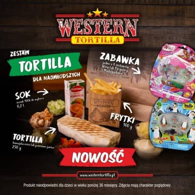 Zestaw tortilla z zabawką - nowość