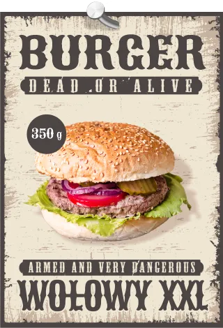 Burger WOŁOWY XXL