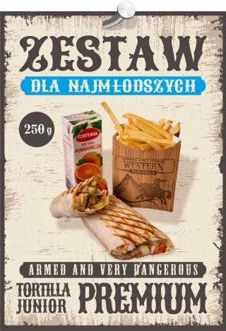 ZESTAW DLA NAJMŁODSZYCH - TORTILLA PREMIUM JUNIOR 250 g